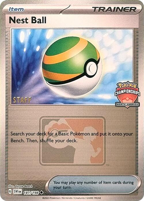 Nest Ball (181/198) (2024 North America Championships Staff) [League & Championship Cards] | Sanctuary Gaming