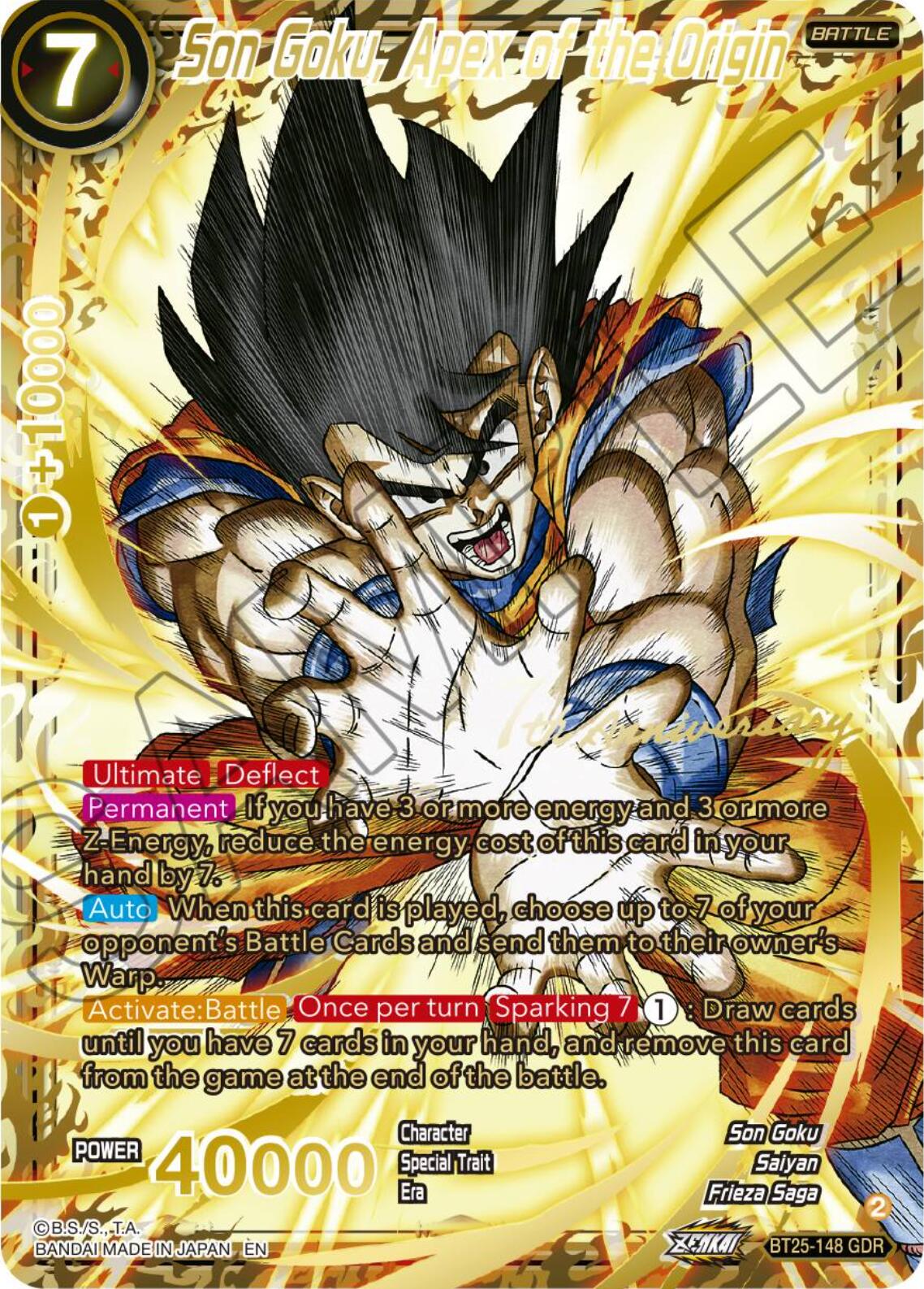 Son Goku, Apex of the Origin (GDR) (BT25-148) [Legend of the Dragon Balls] | Sanctuary Gaming