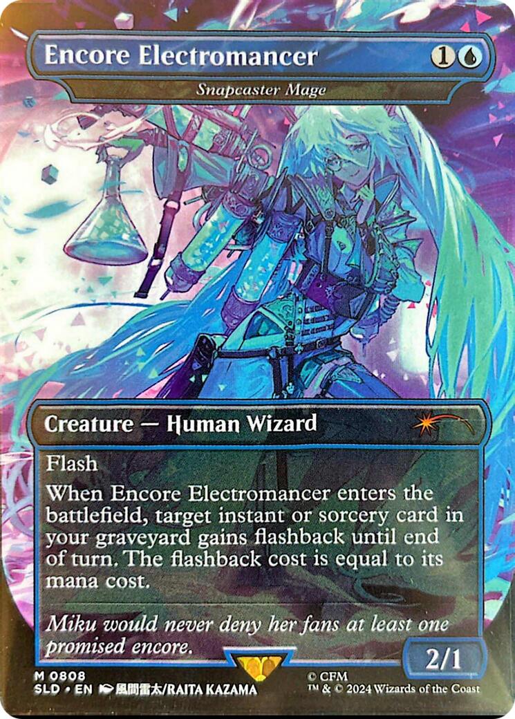 Encore Electromancer - Snapcaster Mage (Rainbow Foil) [Secret Lair Drop Series] | Sanctuary Gaming