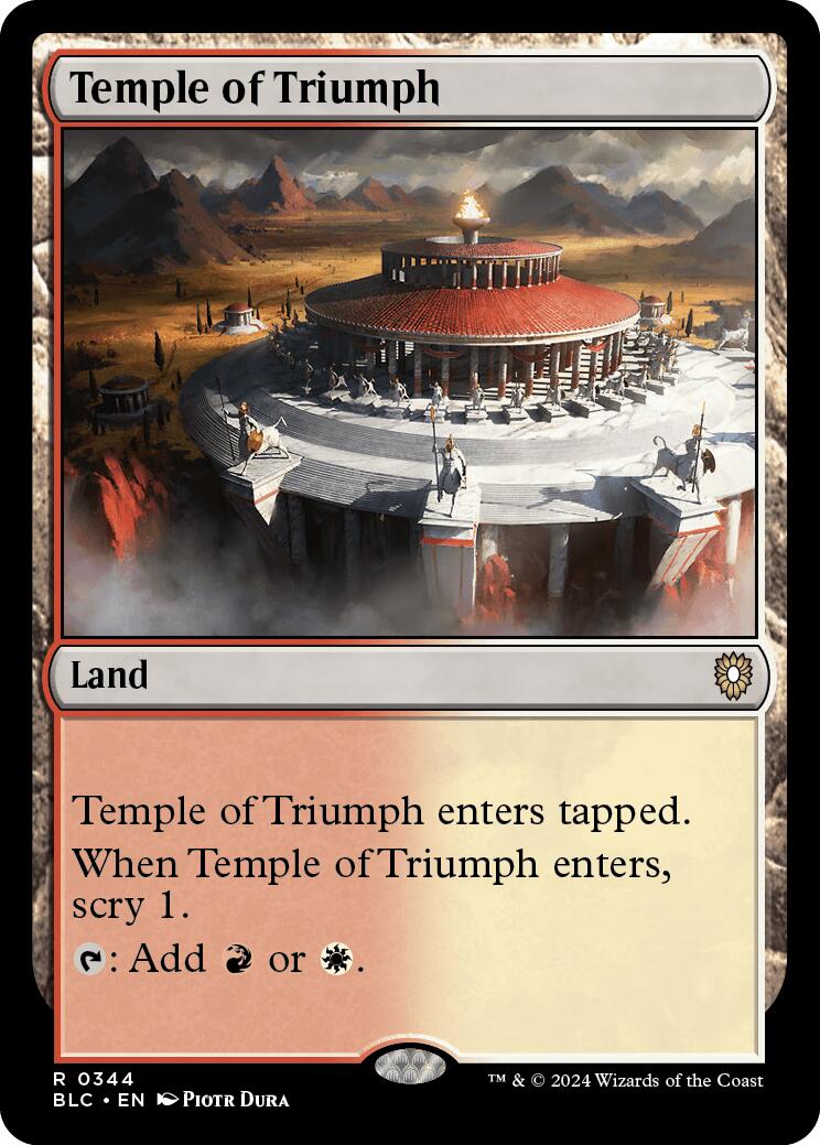 Temple of Triumph [Bloomburrow Commander] | Sanctuary Gaming