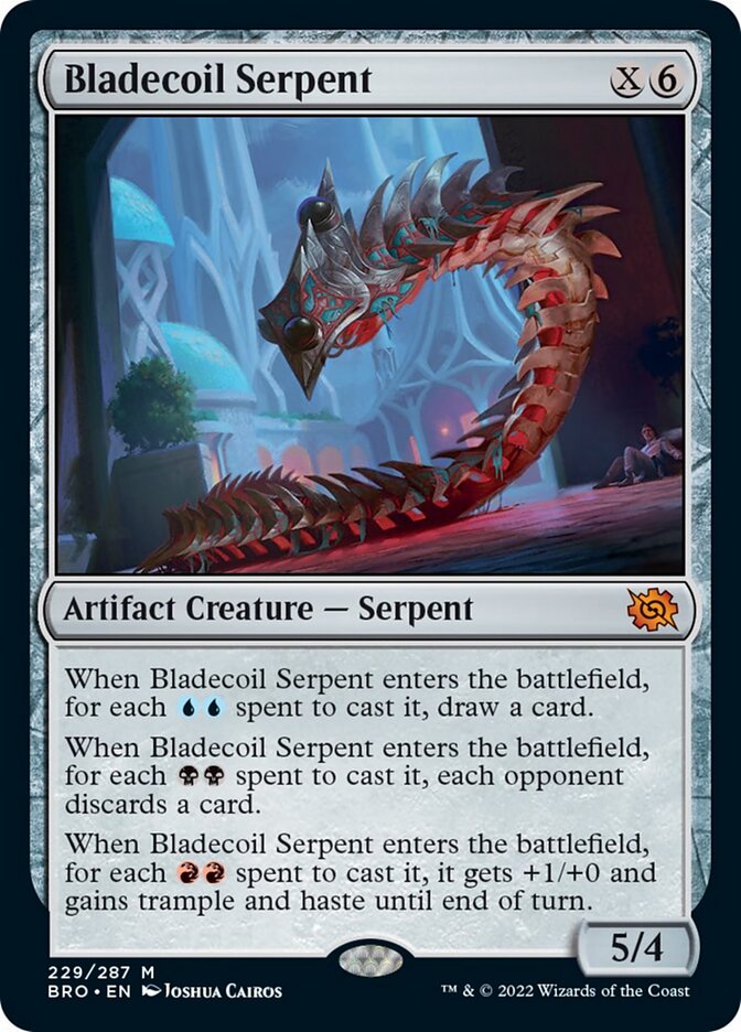 Bladecoil Serpent (Promo Pack) [The Brothers' War Promos] | Sanctuary Gaming