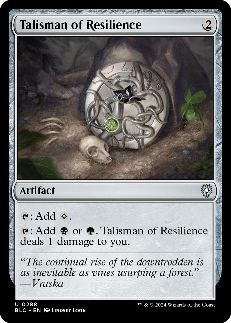 Talisman of Resilience [Bloomburrow Commander] | Sanctuary Gaming