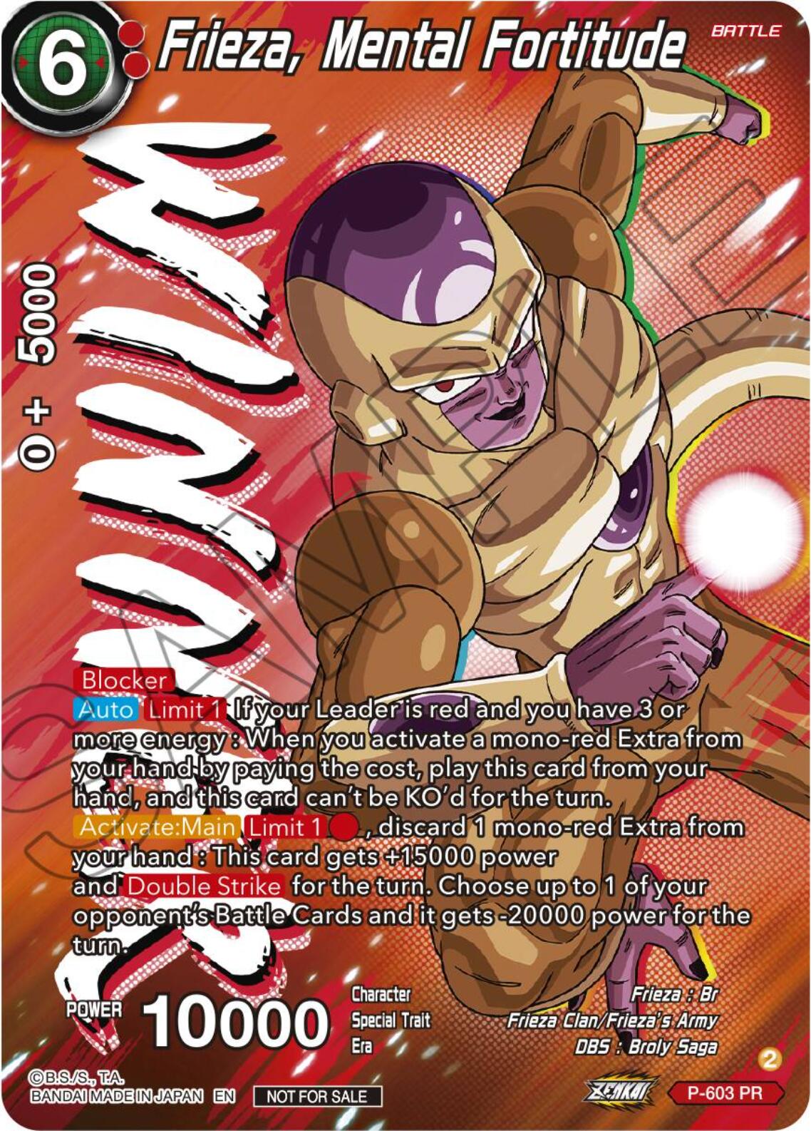 Frieza, Mental Fortitude (Tournament Pack Vol. 8) (Winner) (P-603) [Promotion Cards] | Sanctuary Gaming
