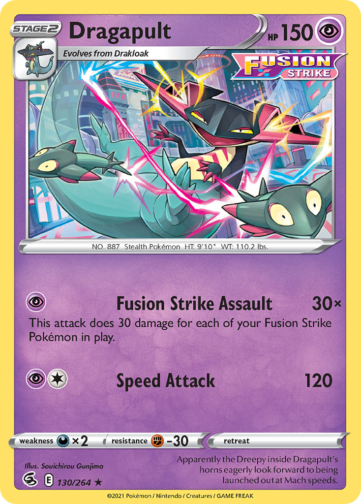 Dragapult (130/264) (Theme Deck Exclusive) [Sword & Shield: Fusion Strike] | Sanctuary Gaming