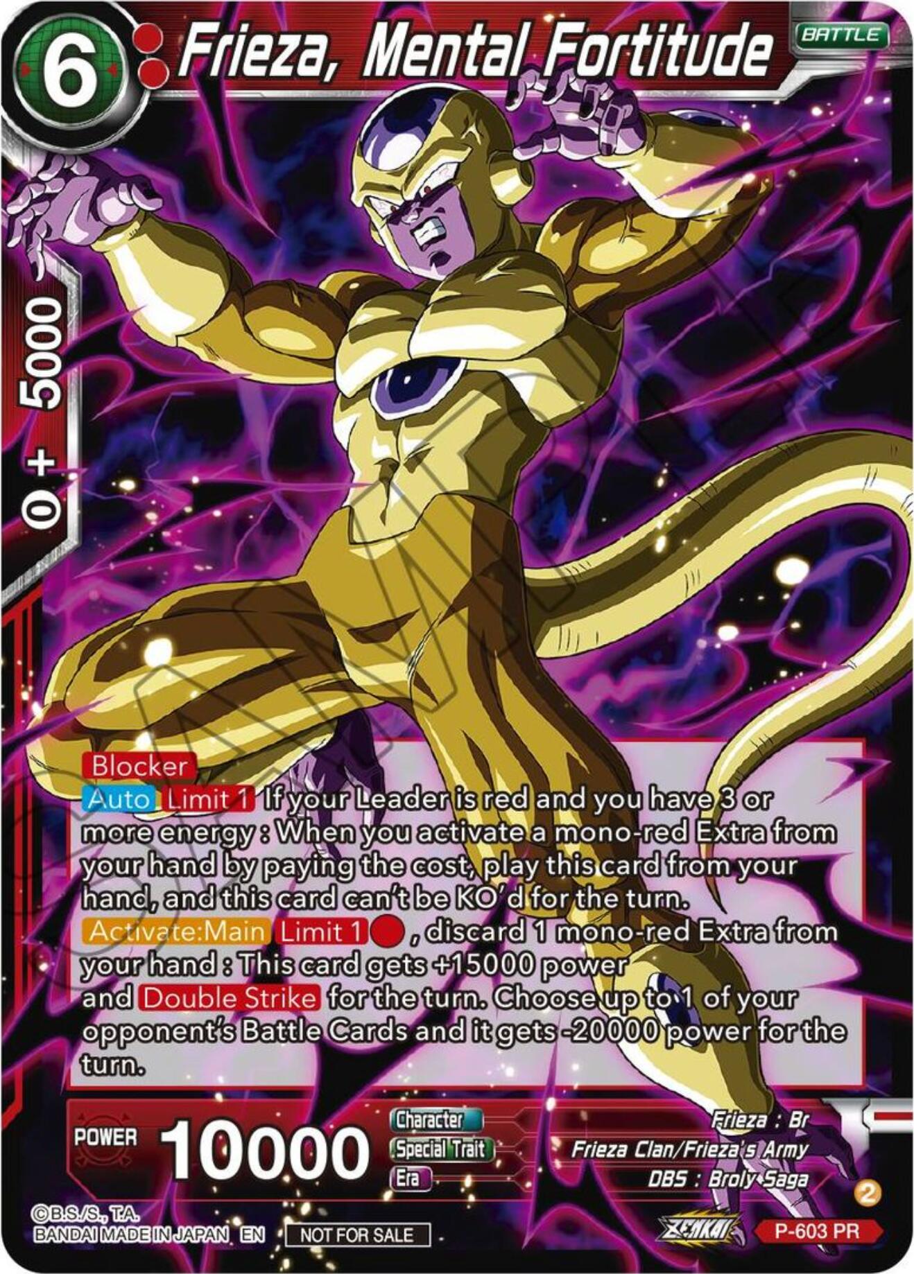 Frieza, Mental Fortitude (Tournament Pack Vol. 8) (P-603) [Promotion Cards] | Sanctuary Gaming