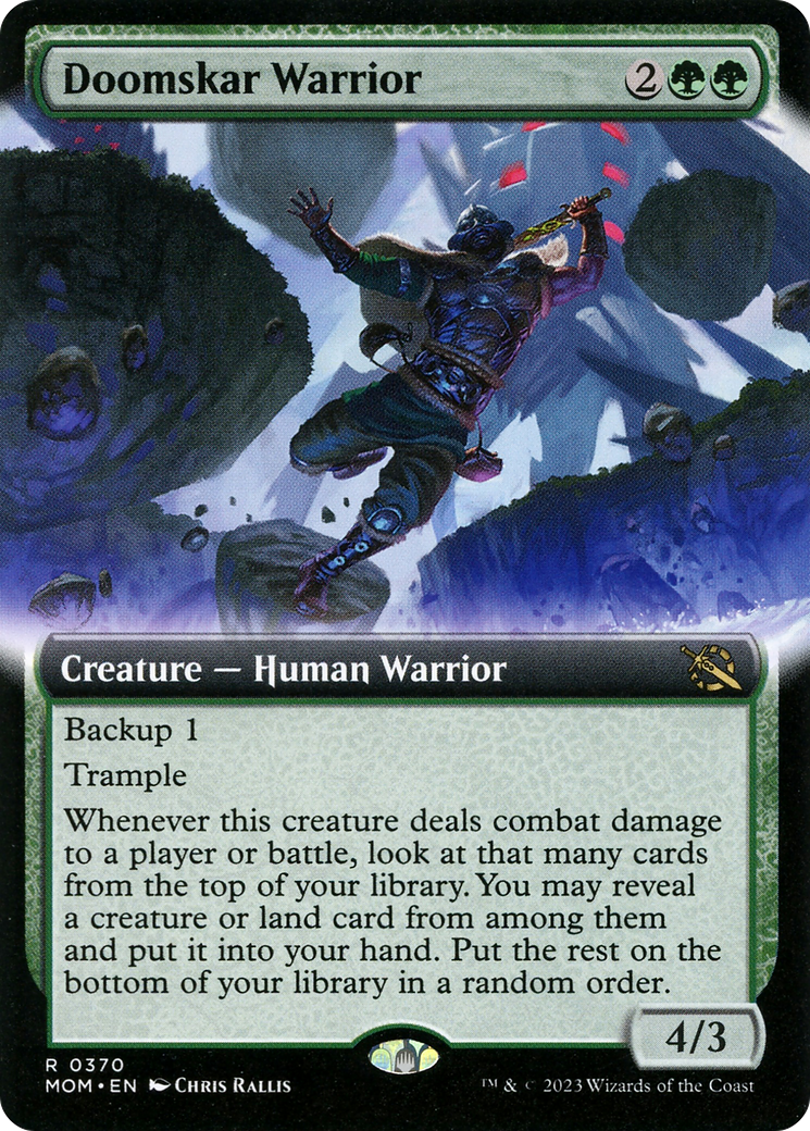 Doomskar Warrior (Extended Art) [March of the Machine] | Sanctuary Gaming