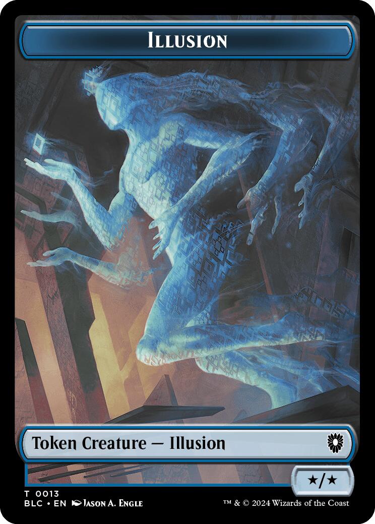 Illusion // Goblin Double-Sided Token [Bloomburrow Commander Tokens] | Sanctuary Gaming