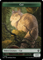 Cat // Beast (025) Double-Sided Token [Bloomburrow Commander Tokens] | Sanctuary Gaming