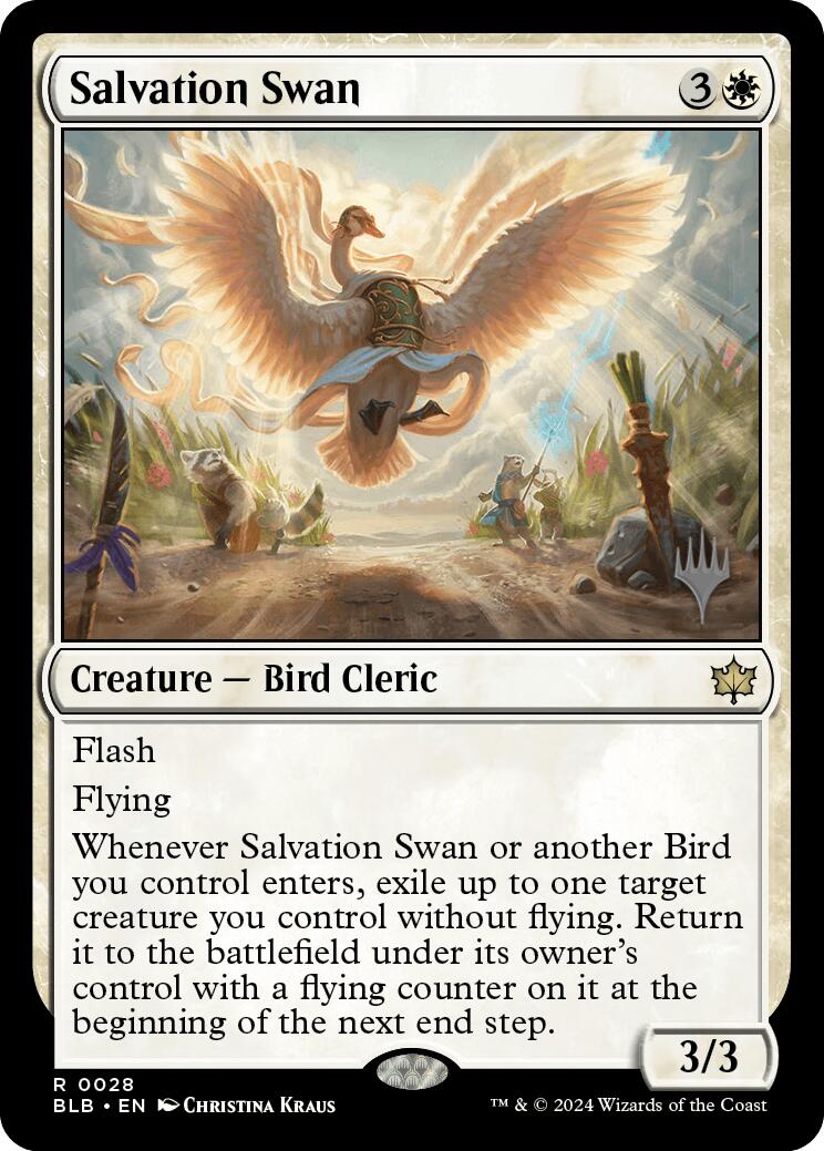 Salvation Swan (Promo Pack) [Bloomburrow Promos] | Sanctuary Gaming