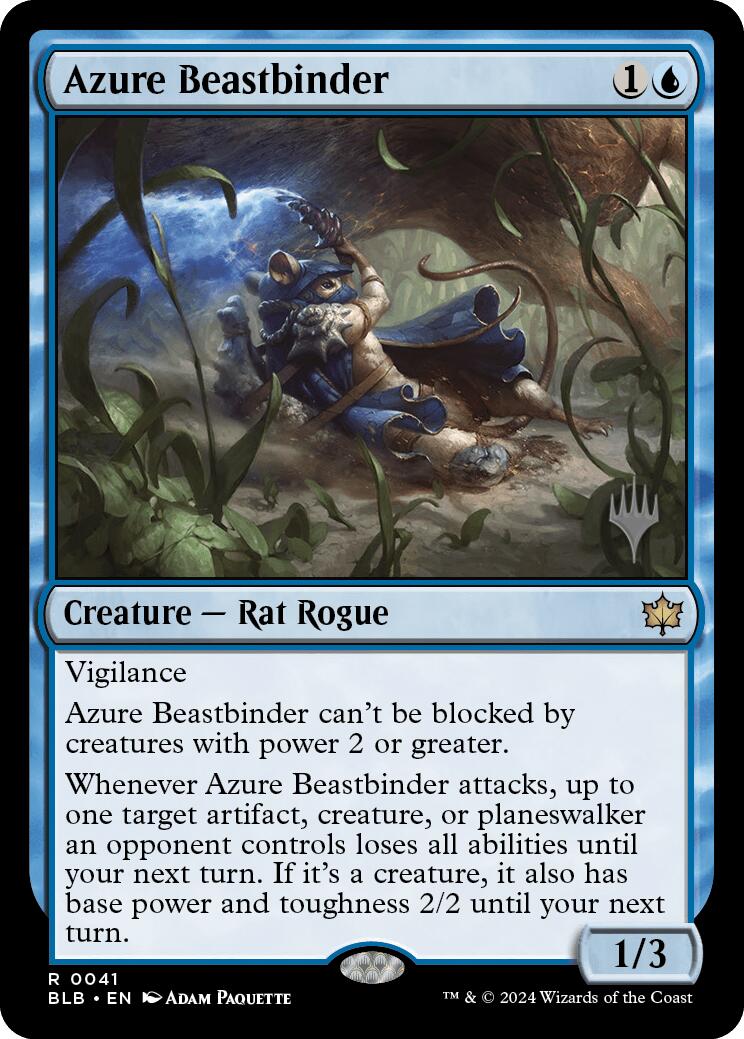 Azure Beastbinder (Promo Pack) [Bloomburrow Promos] | Sanctuary Gaming