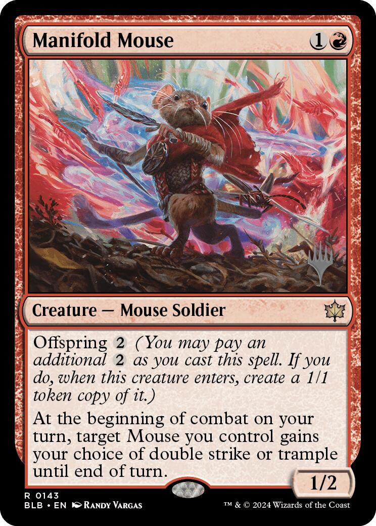 Manifold Mouse (Promo Pack) [Bloomburrow Promos] | Sanctuary Gaming