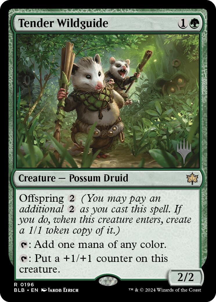 Tender Wildguide (Promo Pack) [Bloomburrow Promos] | Sanctuary Gaming