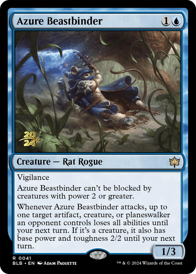 Azure Beastbinder [Bloomburrow Prerelease Promos] | Sanctuary Gaming