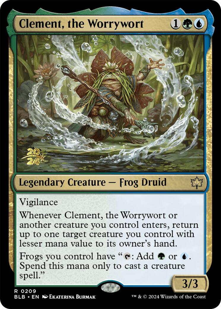 Clement, the Worrywort [Bloomburrow Prerelease Promos] | Sanctuary Gaming