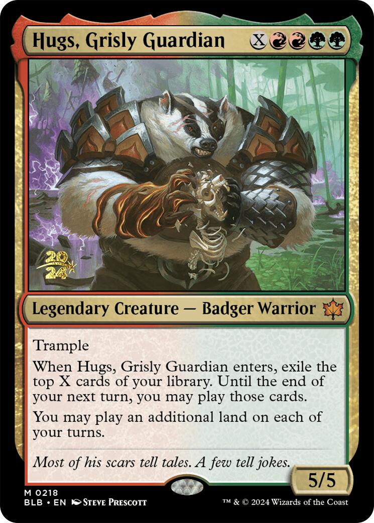 Hugs, Grisly Guardian [Bloomburrow Prerelease Promos] | Sanctuary Gaming