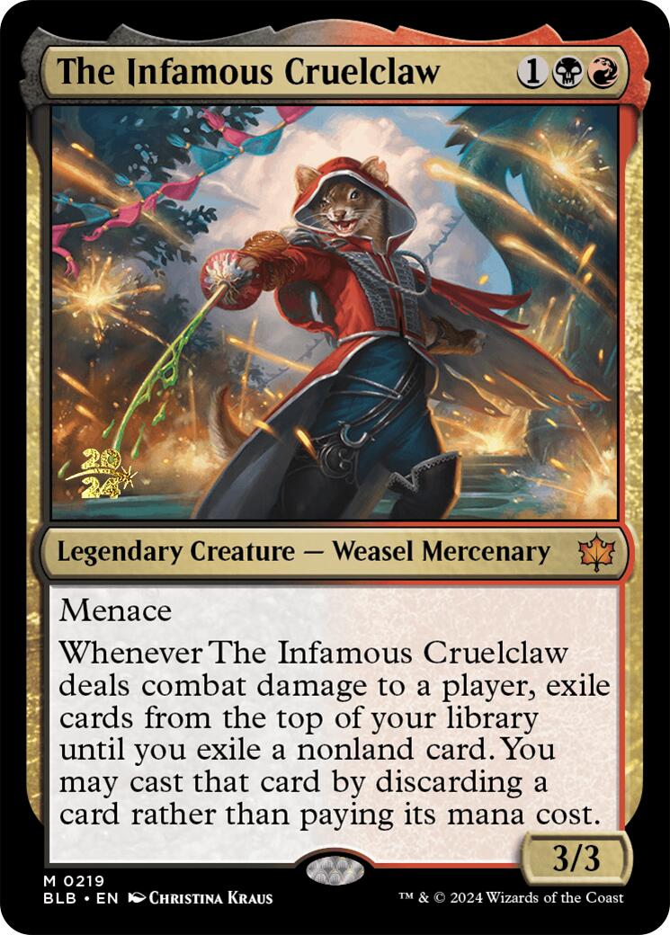 The Infamous Cruelclaw [Bloomburrow Prerelease Promos] | Sanctuary Gaming