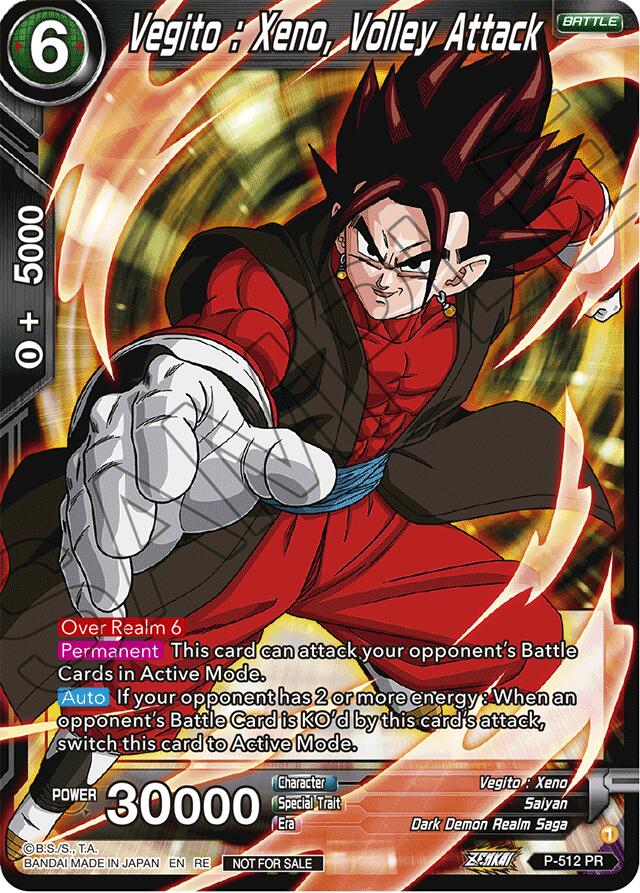 Vegito : Xeno, Volley Attack (Deluxe Pack 2024 Vol.1) (P-512) [Promotion Cards] | Sanctuary Gaming