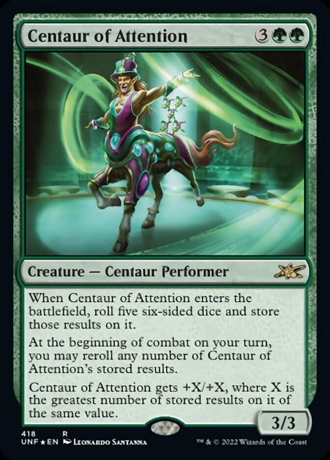 Centaur of Attention (Galaxy Foil) [Unfinity] | Sanctuary Gaming