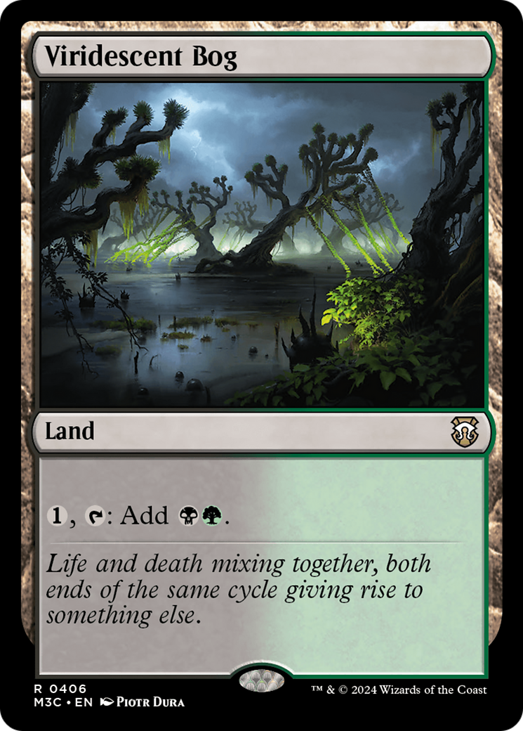 Viridescent Bog (Ripple Foil) [Modern Horizons 3 Commander] | Sanctuary Gaming