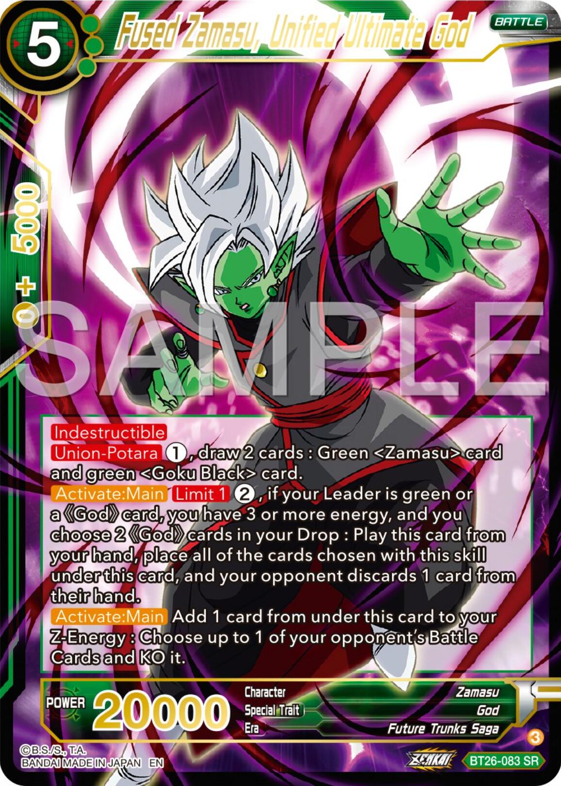 Fused Zamasu, Unified Ultimate God (BT26-083) [Ultimate Advent] | Sanctuary Gaming