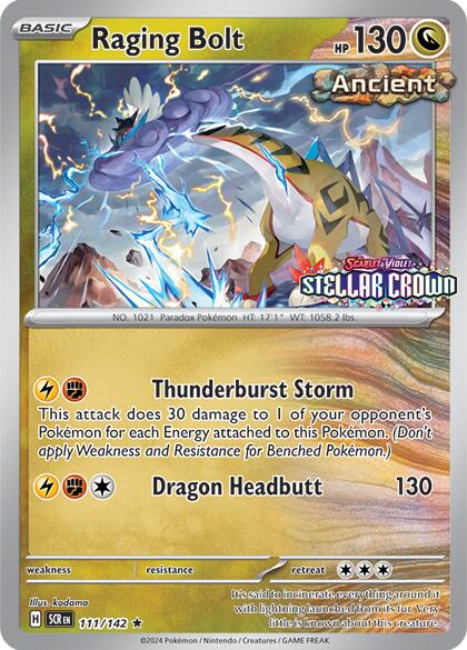 Raging Bolt (111/142) (Cosmo Holo - Best Buy Exclusive) [Miscellaneous Cards] | Sanctuary Gaming