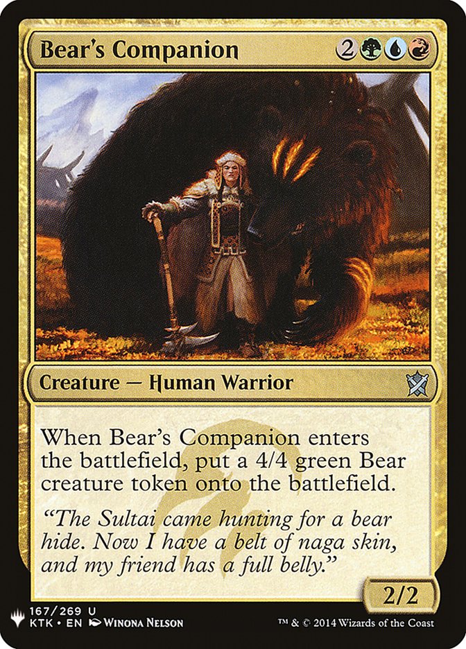 Bear's Companion [Mystery Booster] | Sanctuary Gaming