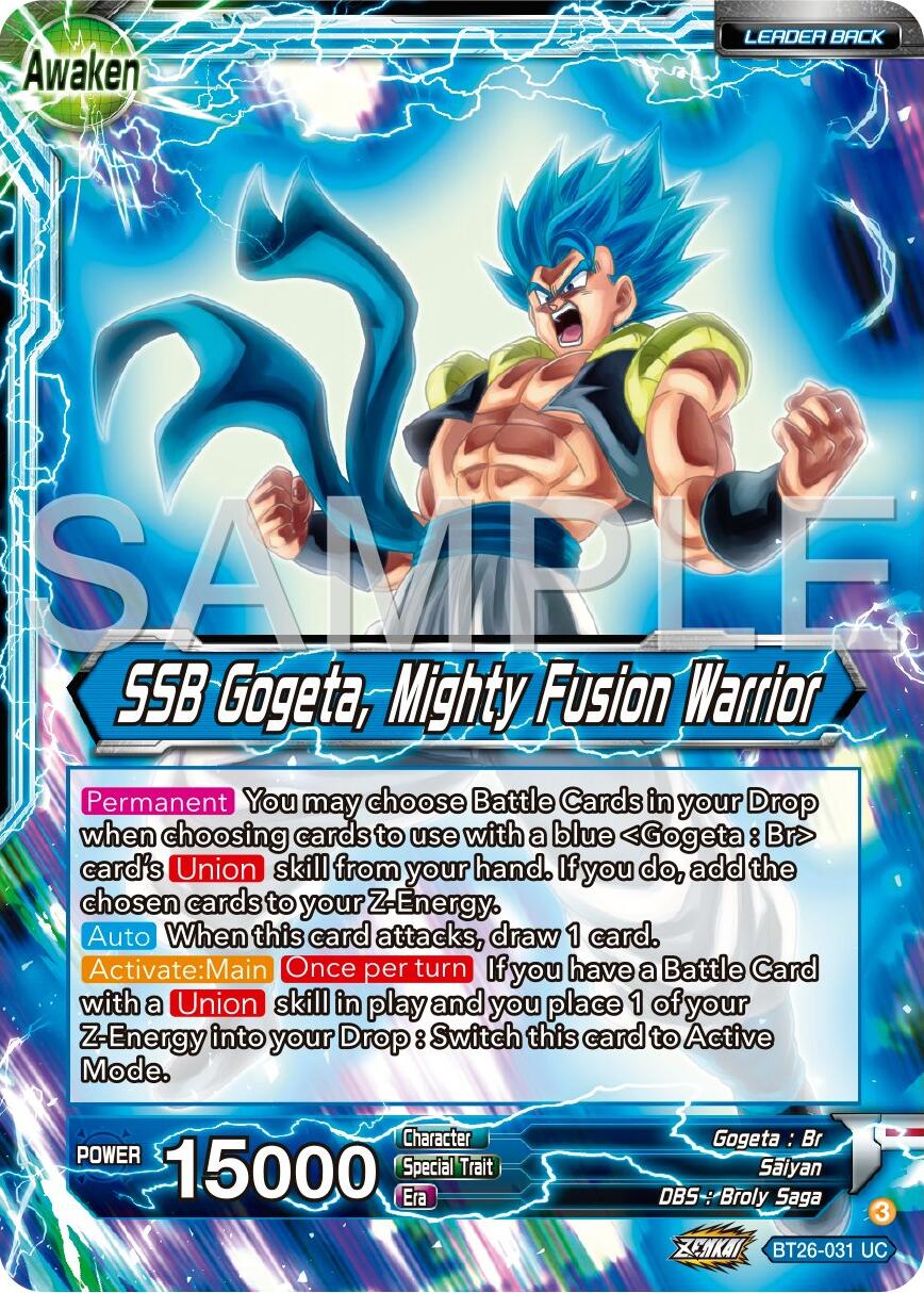 Gogeta // SSB Gogeta, Mighty Fusion Warrior (BT26-031) [Ultimate Advent] | Sanctuary Gaming