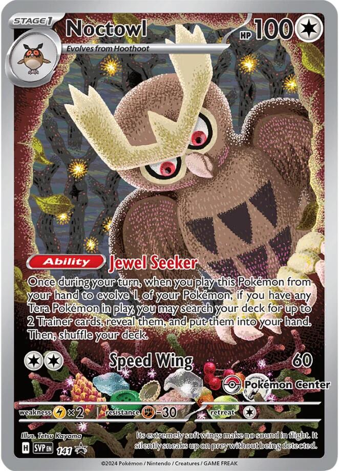 Noctowl (141) (Pokemon Center Exclusive) [Scarlet & Violet: Black Star Promos] | Sanctuary Gaming