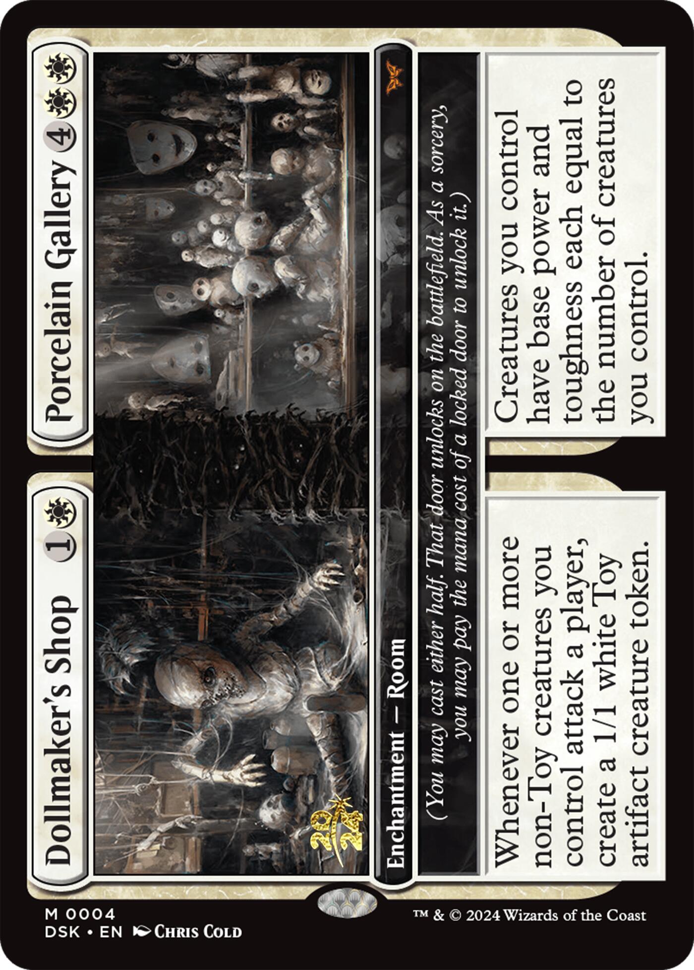 Dollmaker's Shop // Porcelain Gallery [Duskmourn: House of Horror Prerelease Cards] | Sanctuary Gaming