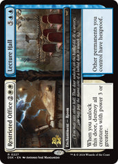 Restricted Office // Lecture Hall [Duskmourn: House of Horror Prerelease Cards] | Sanctuary Gaming