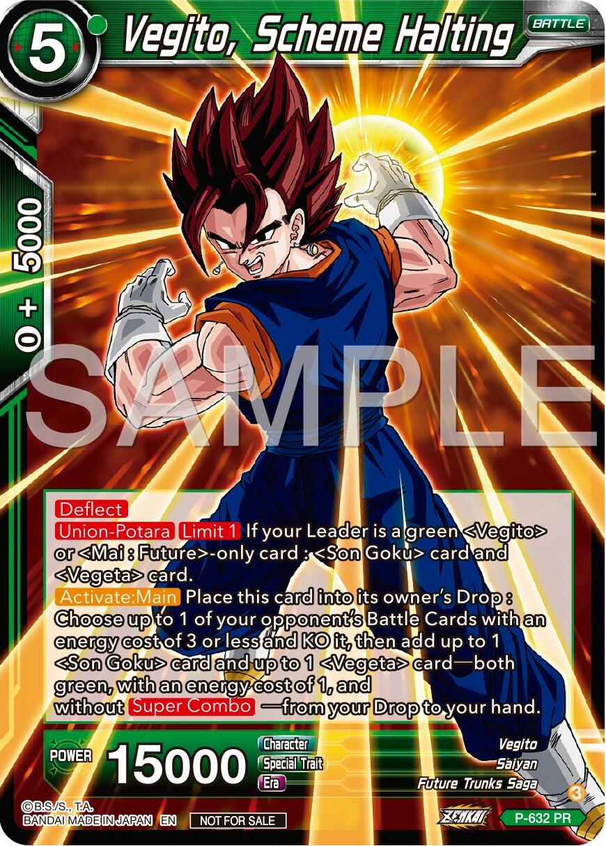 Vegito, Scheme Halting (Zenkai Series Tournament Pack Vol.9) (P-632) [Promotion Cards] | Sanctuary Gaming