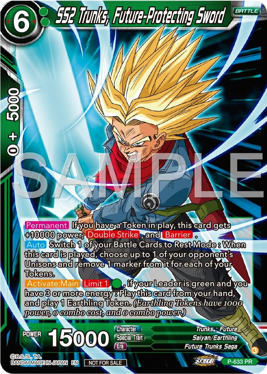 SS2 Trunks, Future-Protecting Sword (Zenkai Series Tournament Pack Vol.9) (P-633) [Promotion Cards] | Sanctuary Gaming