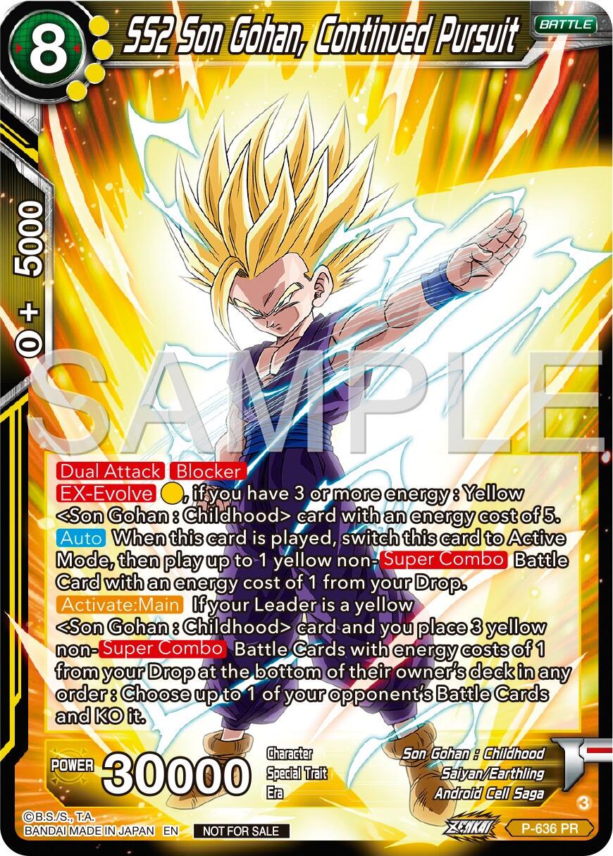 SS2 Son Gohan, Continued Pursuit (Zenkai Series Tournament Pack Vol.9) (P-636) [Promotion Cards] | Sanctuary Gaming