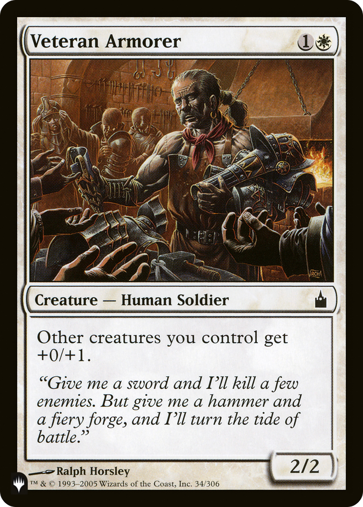 Veteran Armorer [The List Reprints] | Sanctuary Gaming