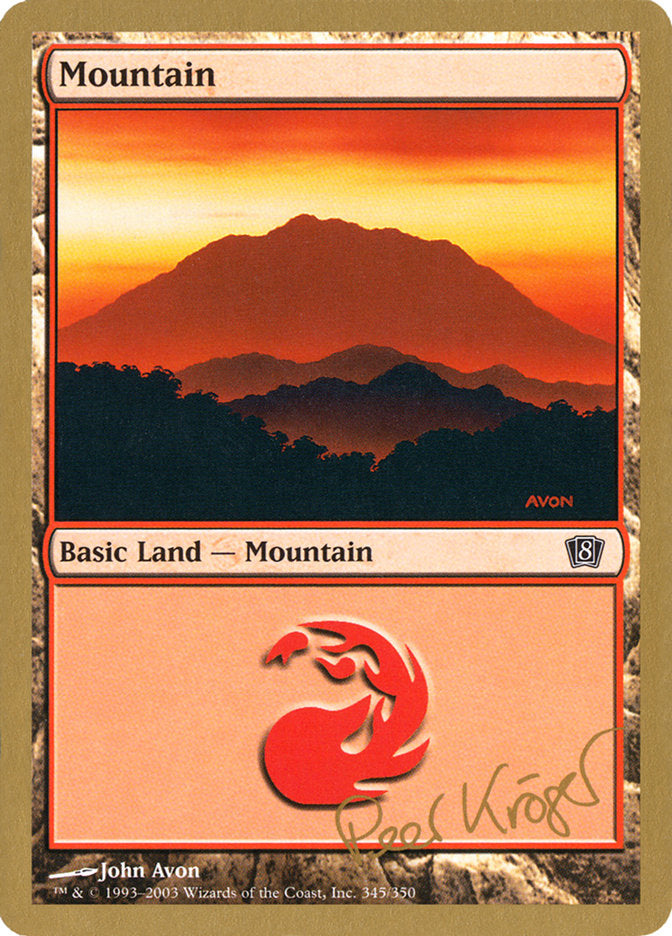Mountain (pk345) (Peer Kroger) [World Championship Decks 2003] | Sanctuary Gaming