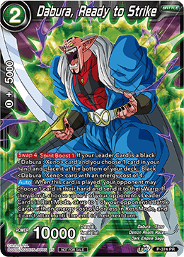 Dabura, Ready to Strike (Unison Warrior Series Boost Tournament Pack Vol. 7) (P-374) [Tournament Promotion Cards] | Sanctuary Gaming