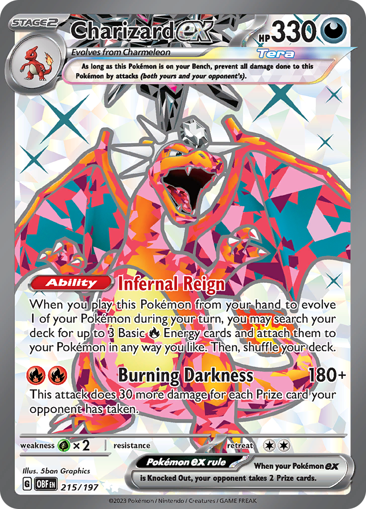 Charizard ex (215/197) [Scarlet & Violet: Obsidian Flames] | Sanctuary Gaming