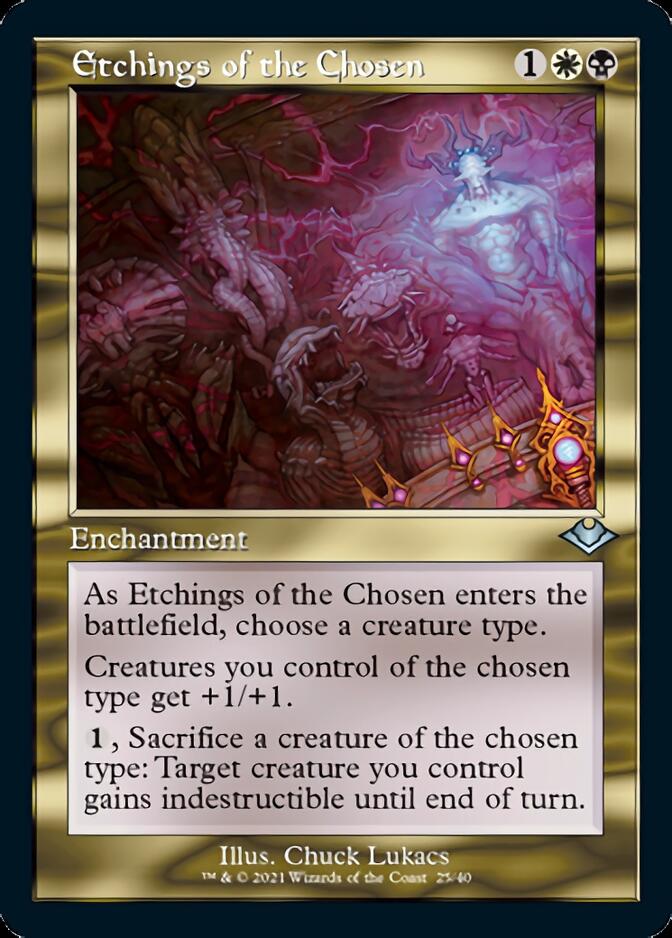 Etchings of the Chosen (Retro Foil Etched) [Modern Horizons] | Sanctuary Gaming