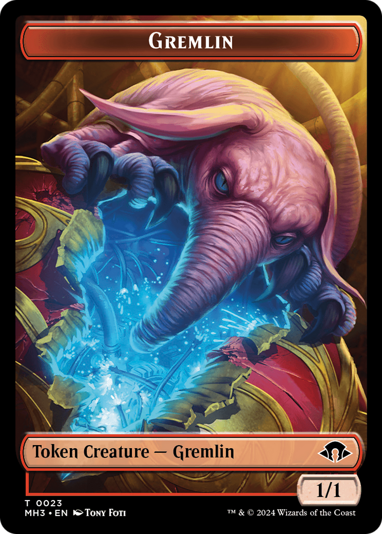 Gremlin // Energy Reserve Double-Sided Token [Modern Horizons 3 Tokens] | Sanctuary Gaming