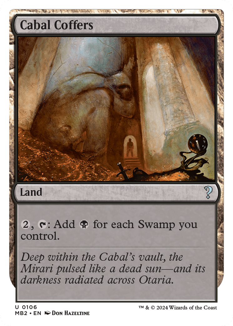 Cabal Coffers (White Border) [Mystery Booster 2] | Sanctuary Gaming