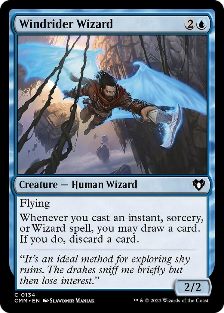 Windrider Wizard [Commander Masters] | Sanctuary Gaming