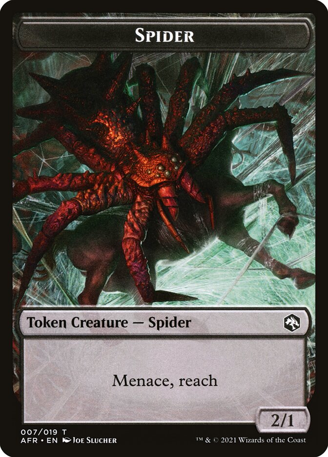 Spider // Angel Double-Sided Token [Dungeons & Dragons: Adventures in the Forgotten Realms Tokens] | Sanctuary Gaming