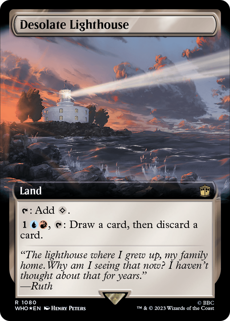 Desolate Lighthouse (Extended Art) (Surge Foil) [Doctor Who] | Sanctuary Gaming