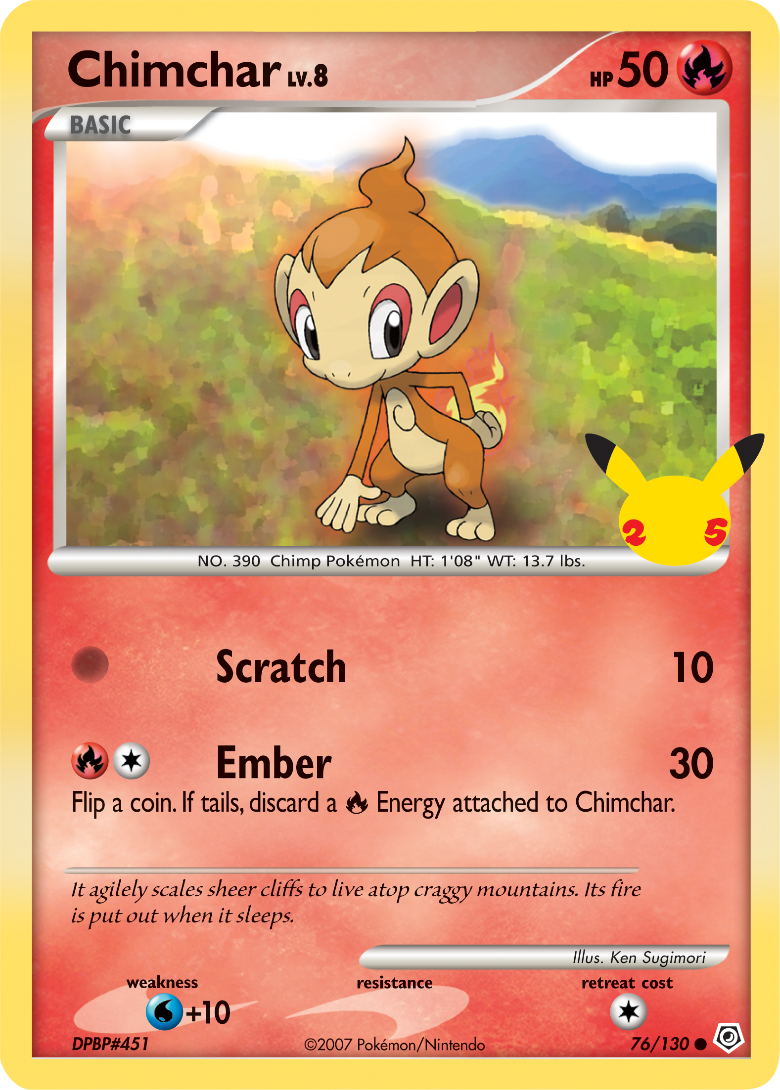 Chimchar (76/130) (Jumbo Card) [First Partner Pack] | Sanctuary Gaming