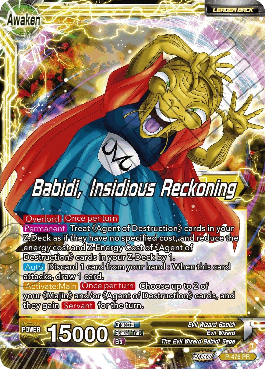 Babidi // Babidi, Insidious Reckoning (Silver Foil) (P-476) [Tournament Promotion Cards] | Sanctuary Gaming
