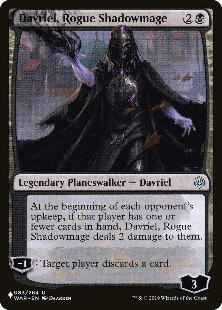 Davriel, Rogue Shadowmage [The List Reprints] | Sanctuary Gaming