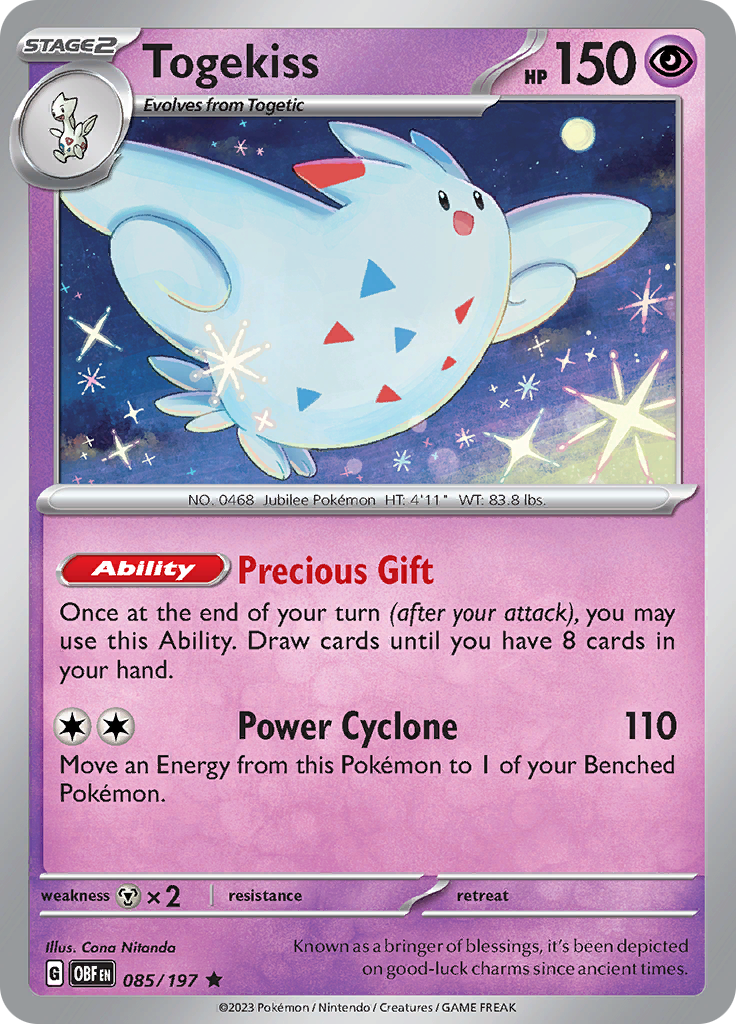 Togekiss (085/197) [Scarlet & Violet: Obsidian Flames] | Sanctuary Gaming