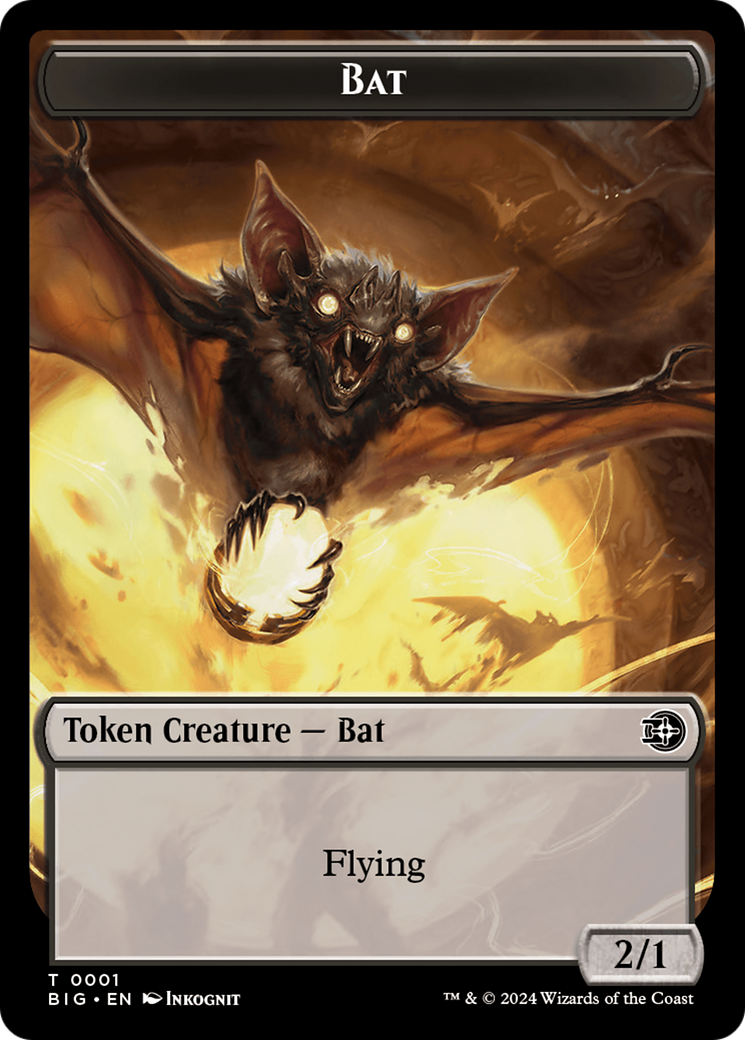 Bat Token [Outlaws of Thunder Junction: The Big Score Tokens] | Sanctuary Gaming