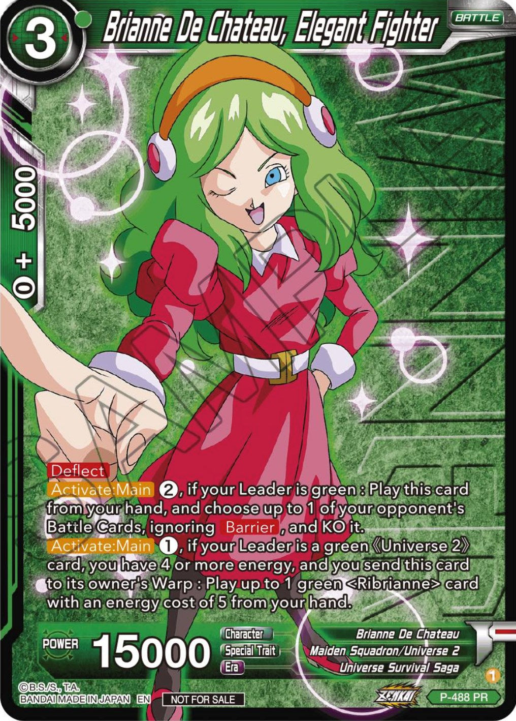 Brianne De Chateau, Elegant Fighter (Zenkai Series Tournament Pack Vol.3 Winner) (P-488) [Tournament Promotion Cards] | Sanctuary Gaming