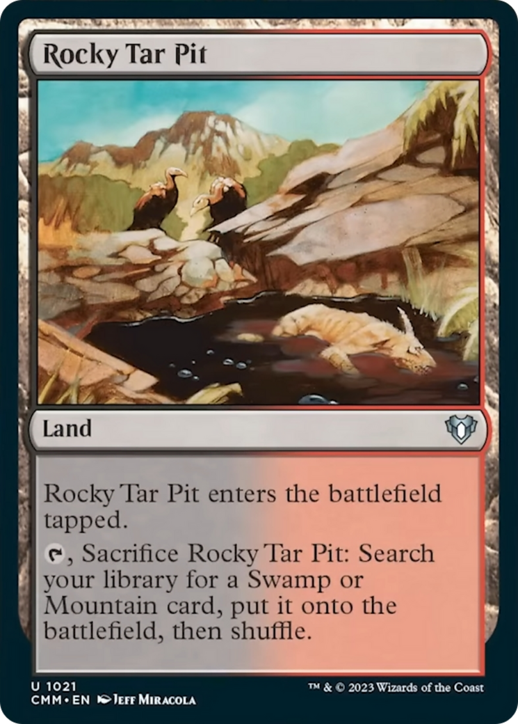 Rocky Tar Pit [Commander Masters] | Sanctuary Gaming